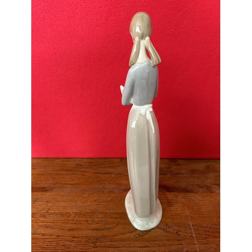 8 - NAO Figurine of Girl Holding Duck (27cm H.)