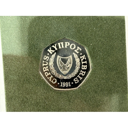 454 - Cyprus 1991 50 Cent Coin