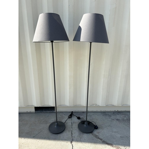 586 - x2 'Ikea' Floor Standing Lamps