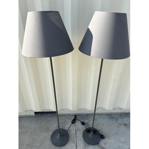 586 - x2 'Ikea' Floor Standing Lamps