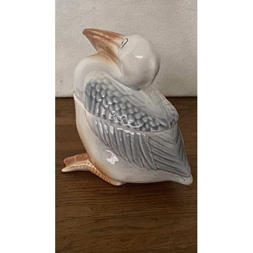 173 - Beautiful Old 'Pelican' Romanian Porcelain Butter Dish