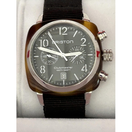 144 - Briston Clubmaster Chronograph British Green Watch ( Unisex )