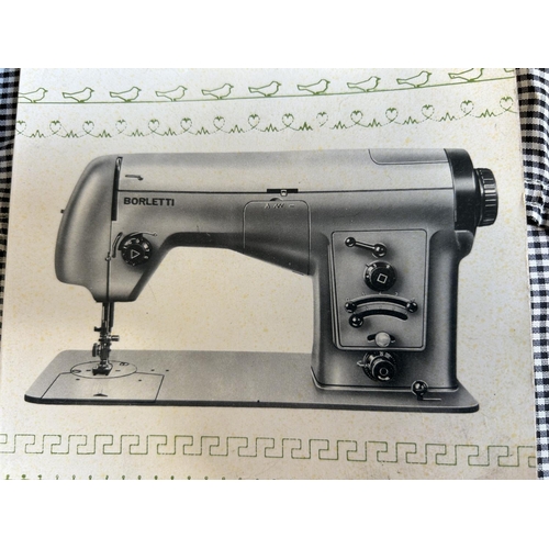 79 - Borletti 1100 electric Sewing Machine with Instruction Manual in Original Leather Case