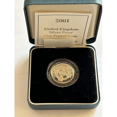 518 - UK 2001 Silver Proof Coin