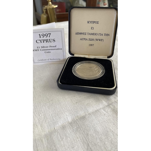 600 - Silver Proof 1997 £1 Commemorative Silver Coin