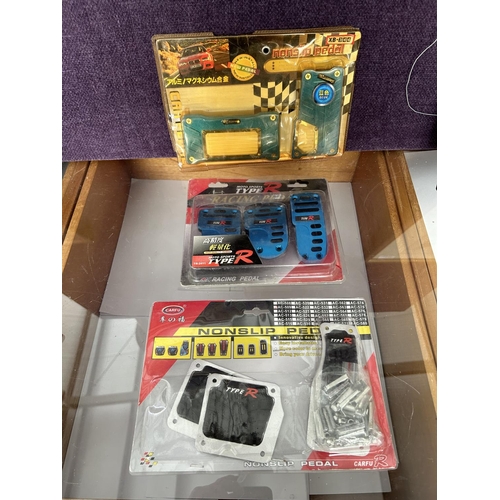 617 - x3 Non-Slip Car Pedals (Unused, Boxed)