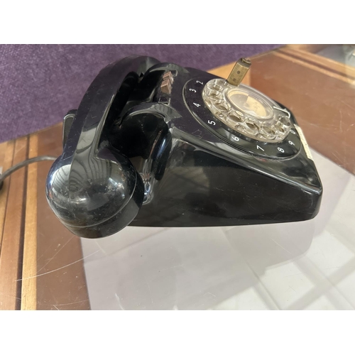 11 - Vintage 1960's/70's Black Dial Telephone