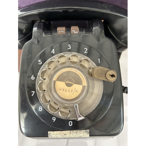 11 - Vintage 1960's/70's Black Dial Telephone