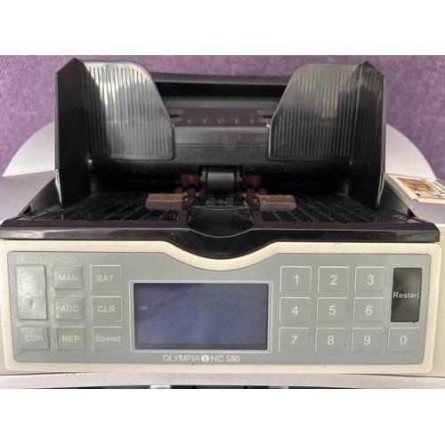 35 - Olympia NC580 Banknote Counter/Counterfeit Detector Machine