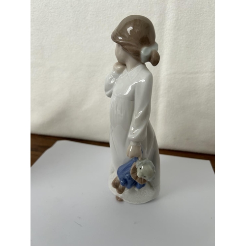 5 - Nao by Lladro Porcelain Lady Figurine (21cm H.)