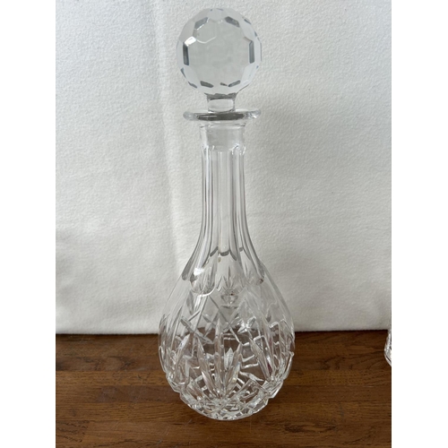 64 - Heavy Crystal Decanter with 5 Glasses Set