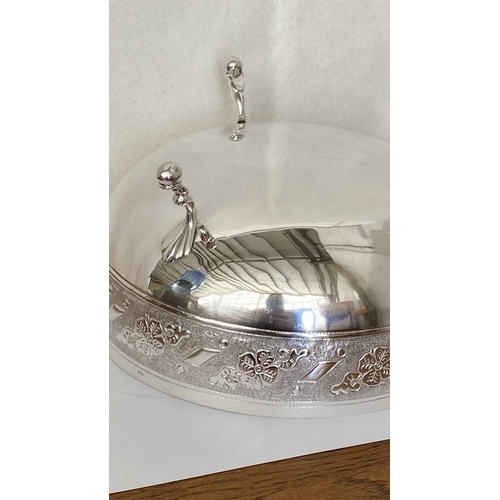 85 - Vintage Beautiful Silver 830 Footed Bowl with Nice Design (403gr. - 20cm Diameter)