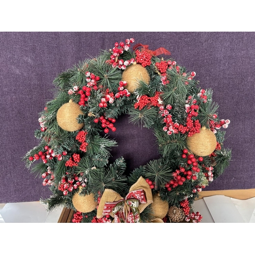 16 - Large Merry Christmas Decorative Wreath