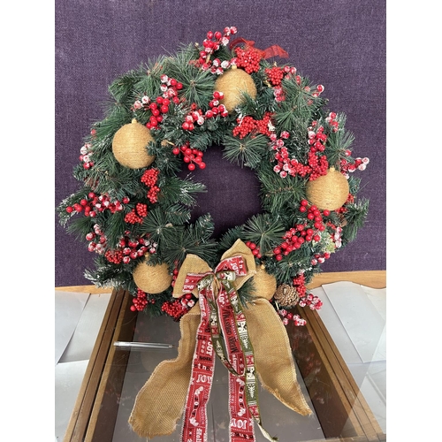 16 - Large Merry Christmas Decorative Wreath