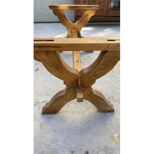 2 - Retro Solid Oak Farmhouse Dining Table (170 x 78cm)