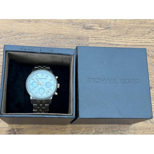 22 - Michael Kors Ritz MK5057 Mother of Pearl Chronograph Watch (Unused, In Box)