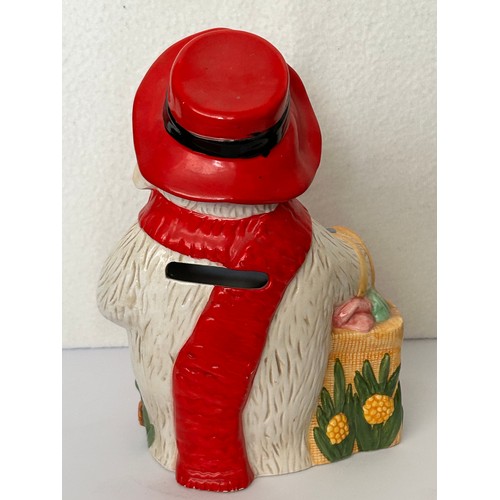 65 - The Wombles Elizabeth Bereford Ceramic Money Box ( 18cm H. )