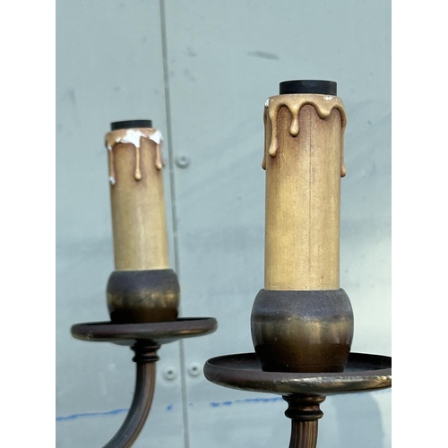 55 - Flemish Style Floor Lamp with 6 Candle Lamp Holders