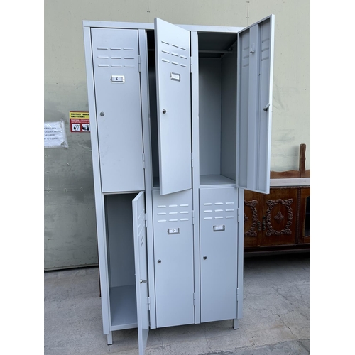 8 - Viometal  Half Door  Lockers (x3 Keys Missing) - Code N/A