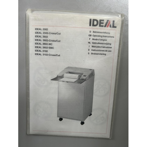 22 - Ideal Cross/Cut 2602 Shredding Machine Made in Germany - Code AM6922Y