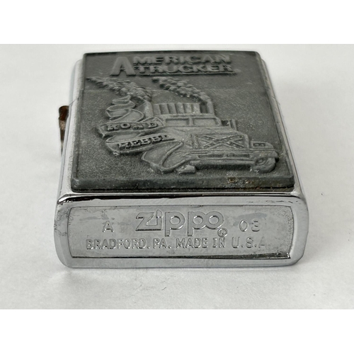 28 - American Trucker Collectable Zippo Lighter