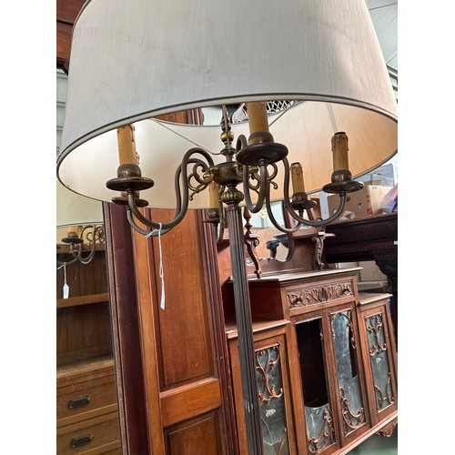 55 - Flemish Style Floor Lamp with 6 Candle Lamp Holders