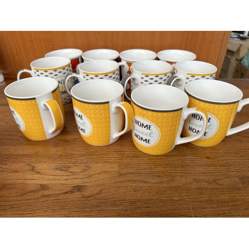 539 - Collection of 12 Coffee/Tea Cups (Unused)