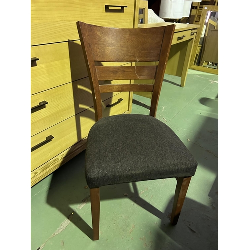 50 - Wooden Upholstered Desk Chair - Code AM6742Y