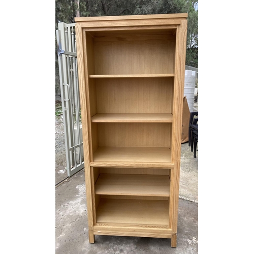 2 - American Drexel Heritage Bookcase in Light Wood Finish (76 W. x 41 D. x 184cm H.) - Code AM6765G