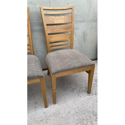 58 - x2 Lexington USA Upholstered Chairs in Light Finish - Code AM7102X, AM6969F