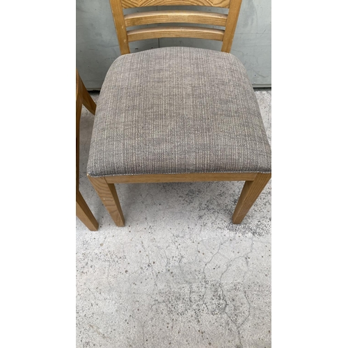 58 - x2 Lexington USA Upholstered Chairs in Light Finish - Code AM7102X, AM6969F