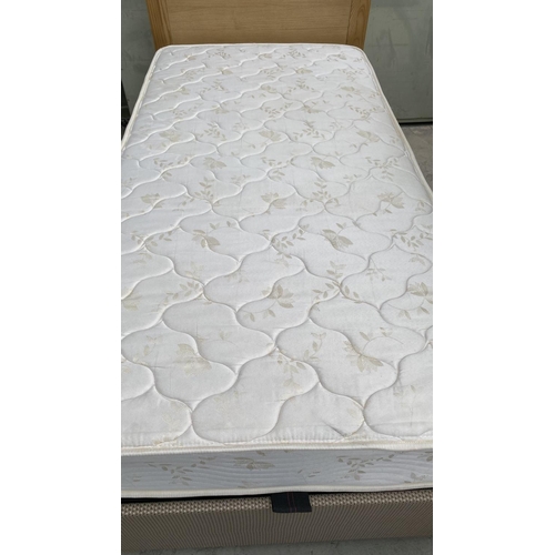 59 - American Single Bed with Restonic Hazelwood Supreme Mattress - Code AM7060W, AM6908W