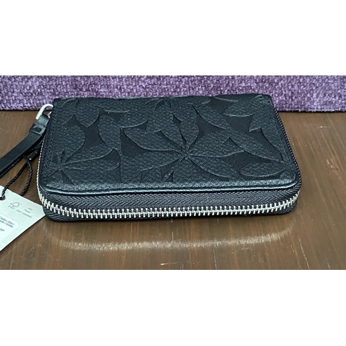 66 - Desigual Elegant Black Zip Wallet with 2 Compartments, Coin and Card Slots (Unused)