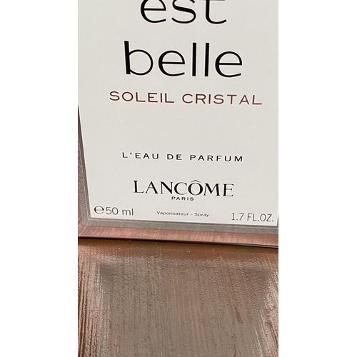 69 - 'La Vie Est Belle' Soleil Crystal Eau de Parfum by Lancome Spray 50ml (Unused)