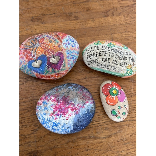 496 - Collection of Hand Painted Decorative Stones