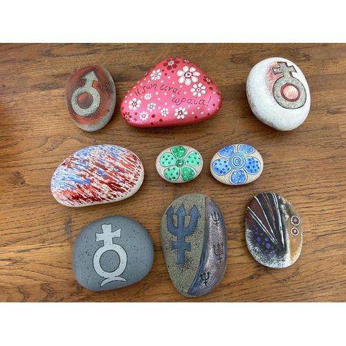 497 - Collection of Hand Painted Decorative Stones