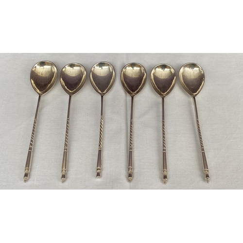 11 - x6 Vintage Cypriot Silver 800 Tea Spoons (82gr)