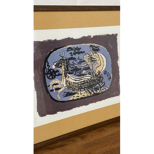 106 - 'Phaethon 1945' by Georges Braque (1882-1963) Modern Art Color Framed Print (47 x 39cm)