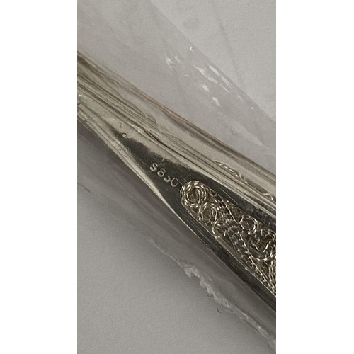 26 - Set of 6 Silver 800 Filigree Cake Forks (61gr)