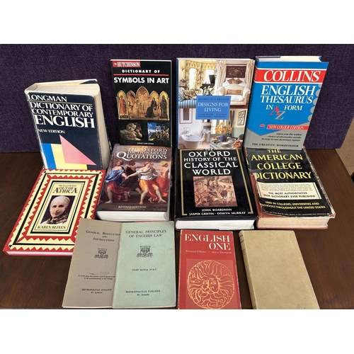 474 - Collection of English Dictionaries and Other Books