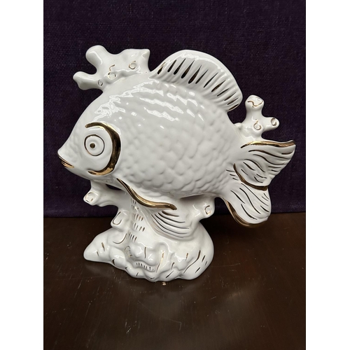 376 - Vintage Ceramic Fish Figure Decor