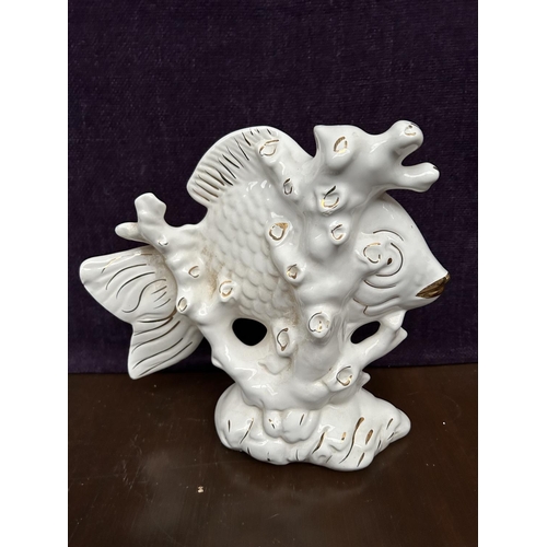 376 - Vintage Ceramic Fish Figure Decor