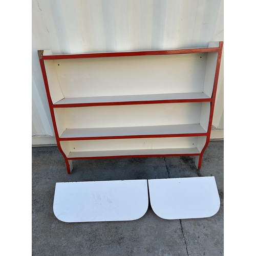 382 - Kitchen Counter Top Shelve Unit Together with 2 Matching Wall Shelves