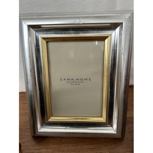 475 - Set of 3 Zara Home Photo Frames with Silver & Gold Tone (13 x 18cm and x2 (10 x 15cm))