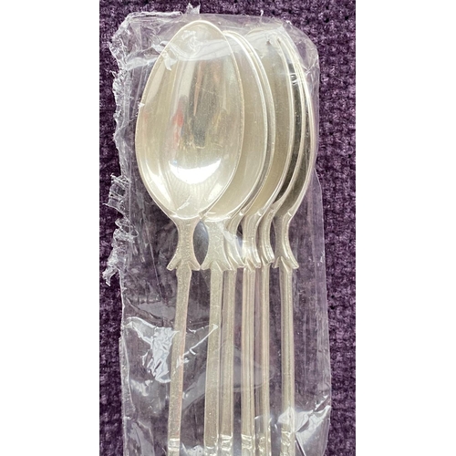 201 - Silver 800 Sweet Spoons with Grapes Pattern (95gr)