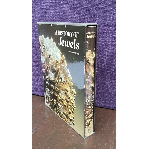 209 - 'J. Anderson' Black 'History of Jewels' in Hardcover Slip Case, Orbis Publishing London together wit... 