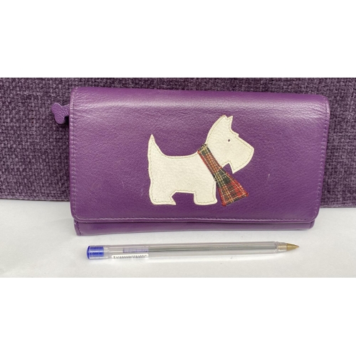 183 - Mala Purple Leather Best Friend Scottie Purse (Unused) - Taken Back on 30/11/2024