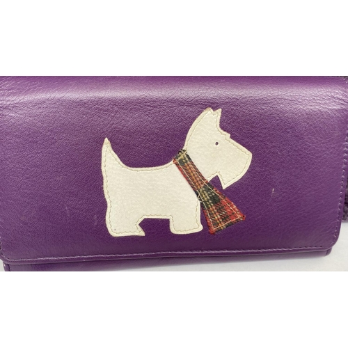 183 - Mala Purple Leather Best Friend Scottie Purse (Unused) - Taken Back on 30/11/2024