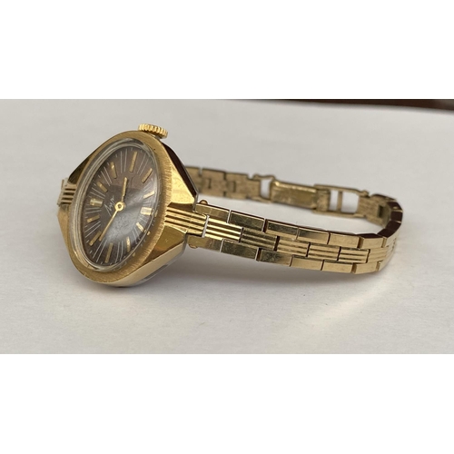 185 - Rare Find Vintage USSR Gold Plated Women's Wrist Watch