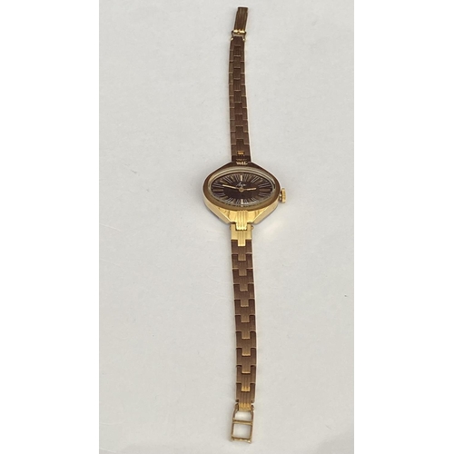 185 - Rare Find Vintage USSR Gold Plated Women's Wrist Watch